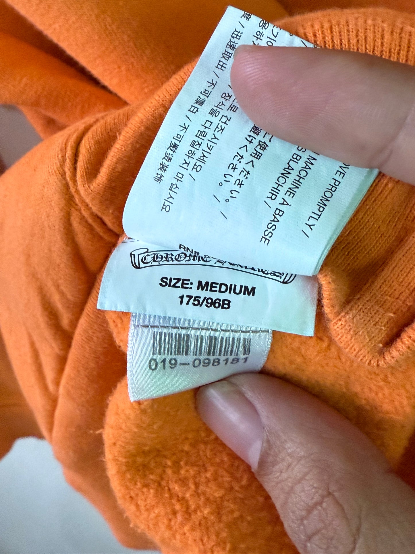 Chrome Hearts x Off-White Orange Hoodie