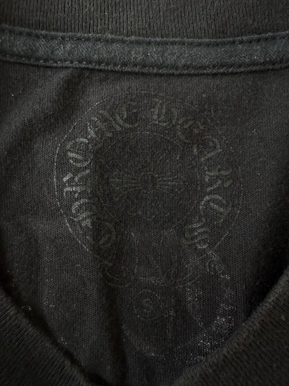 Chrome Hearts Black U.S.A. Script Logo Pocket Tee