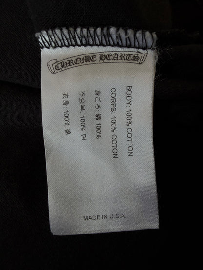 Chrome Hearts Black U.S.A. Script Logo Pocket Tee