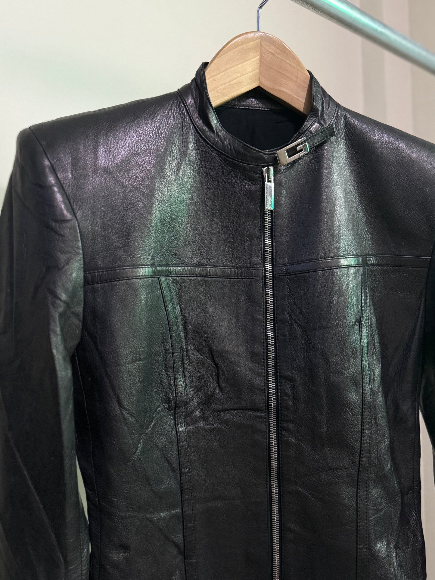 Gucci By Tom Ford F/W1997 Buckle Leather Jacket