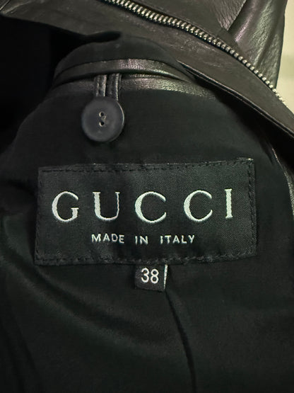Gucci By Tom Ford F/W1997 Buckle Leather Jacket