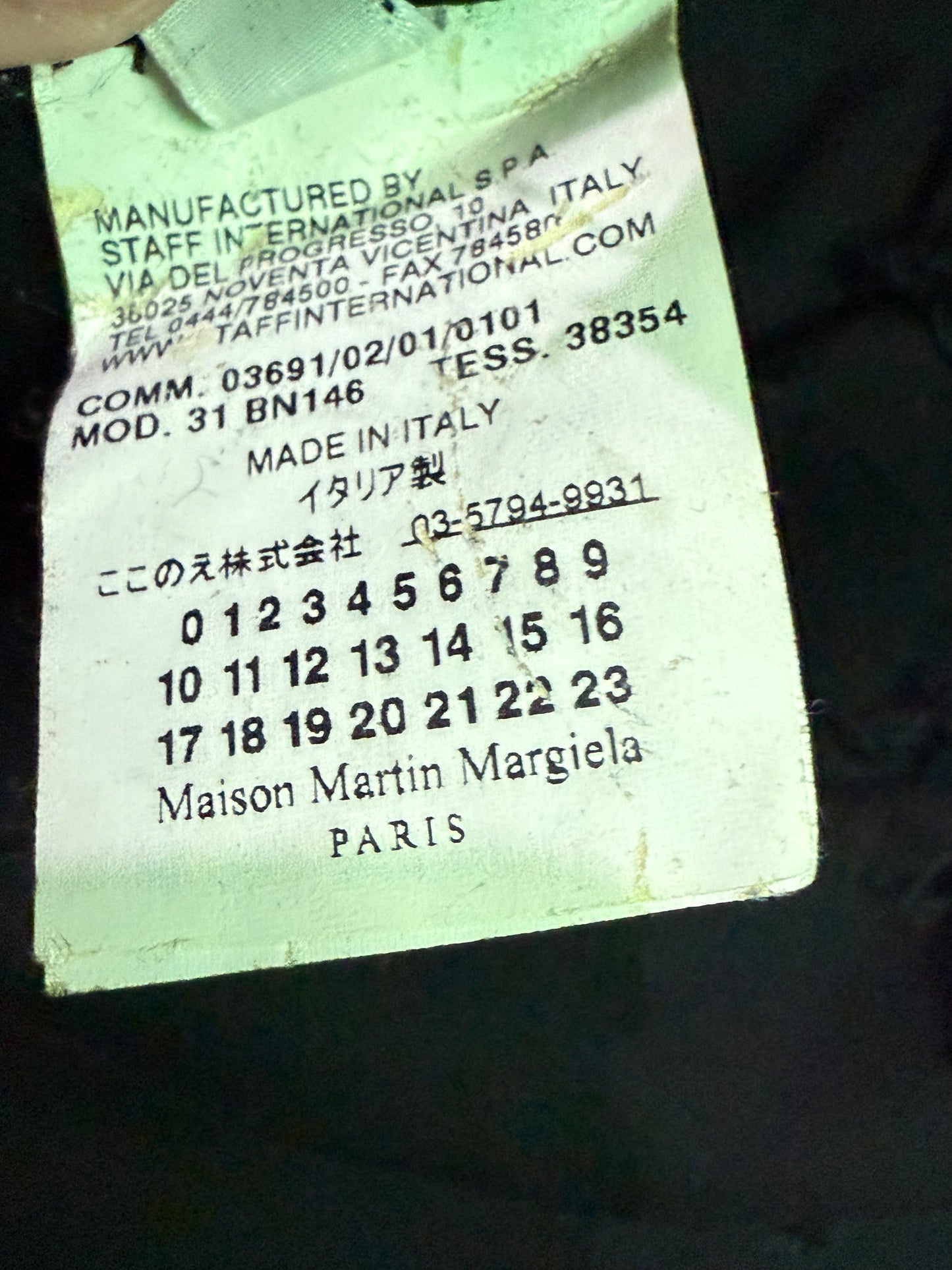 Maison Margiela Black Jacket
