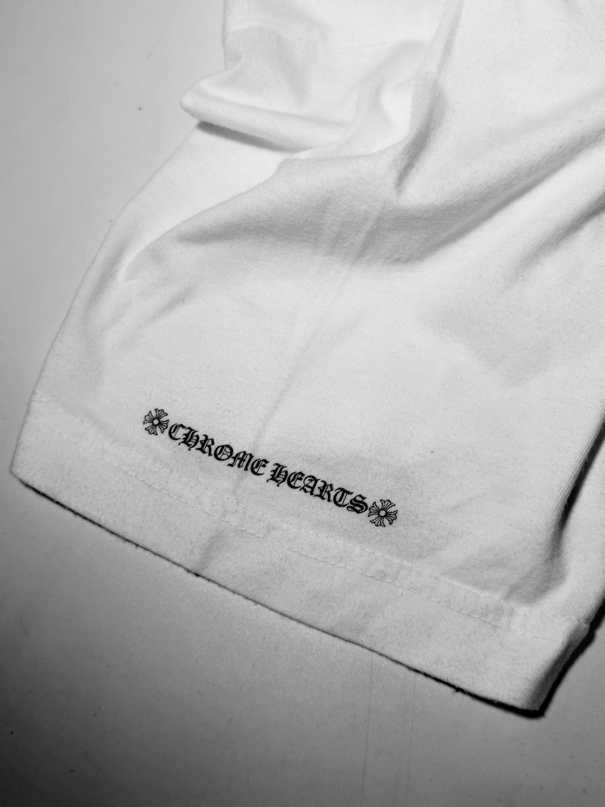 Chrome Hearts Neck Logo White Pocket Tee