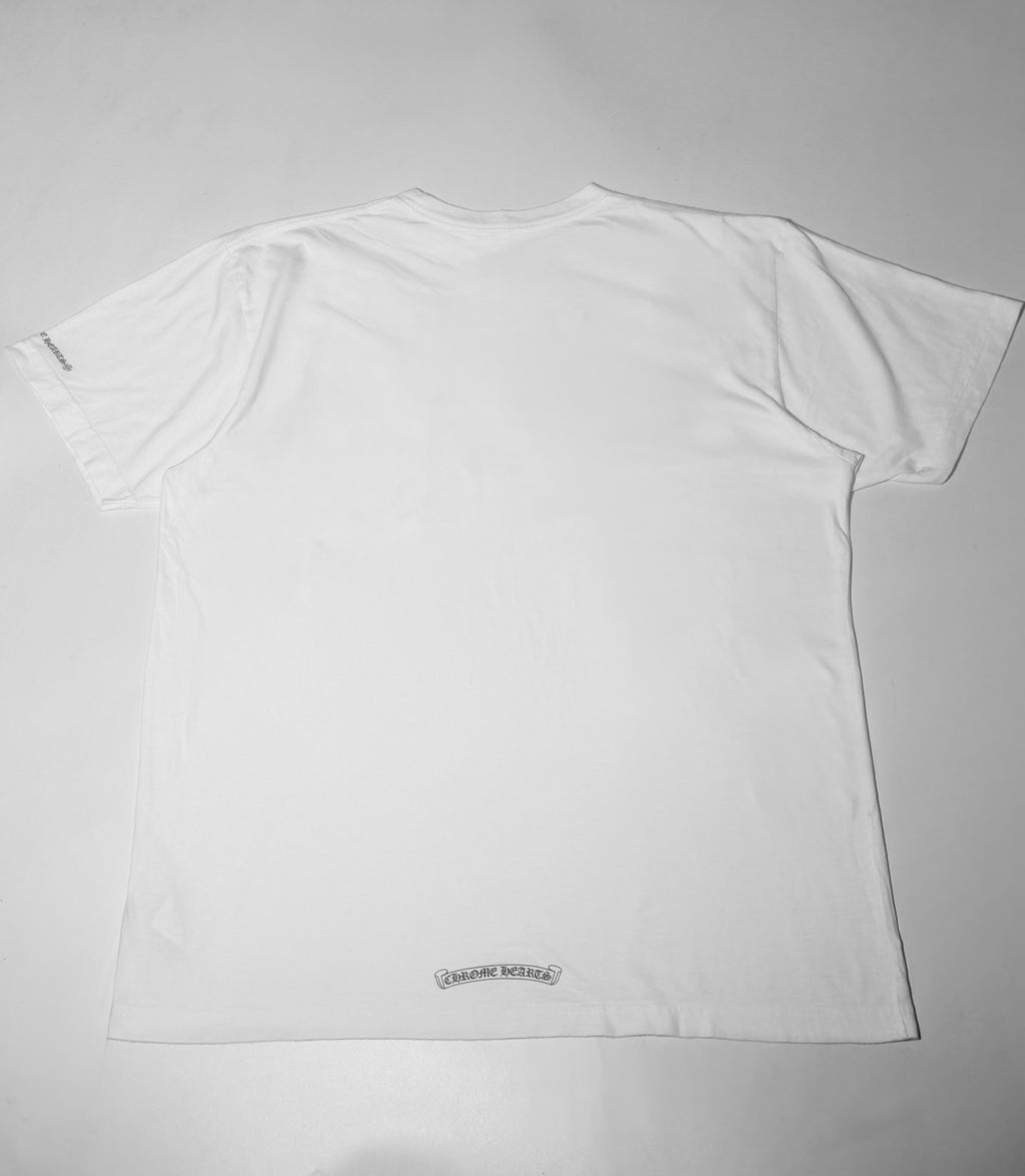 Chrome Hearts Neck Logo White Pocket Tee