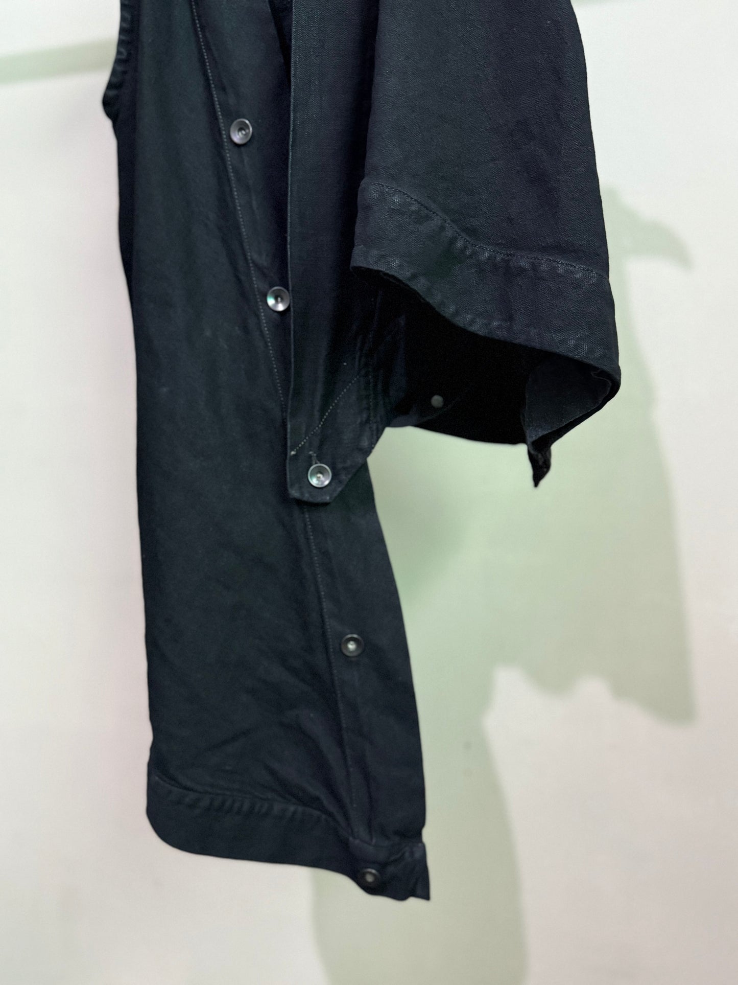Rick Owens Black Denim Vest