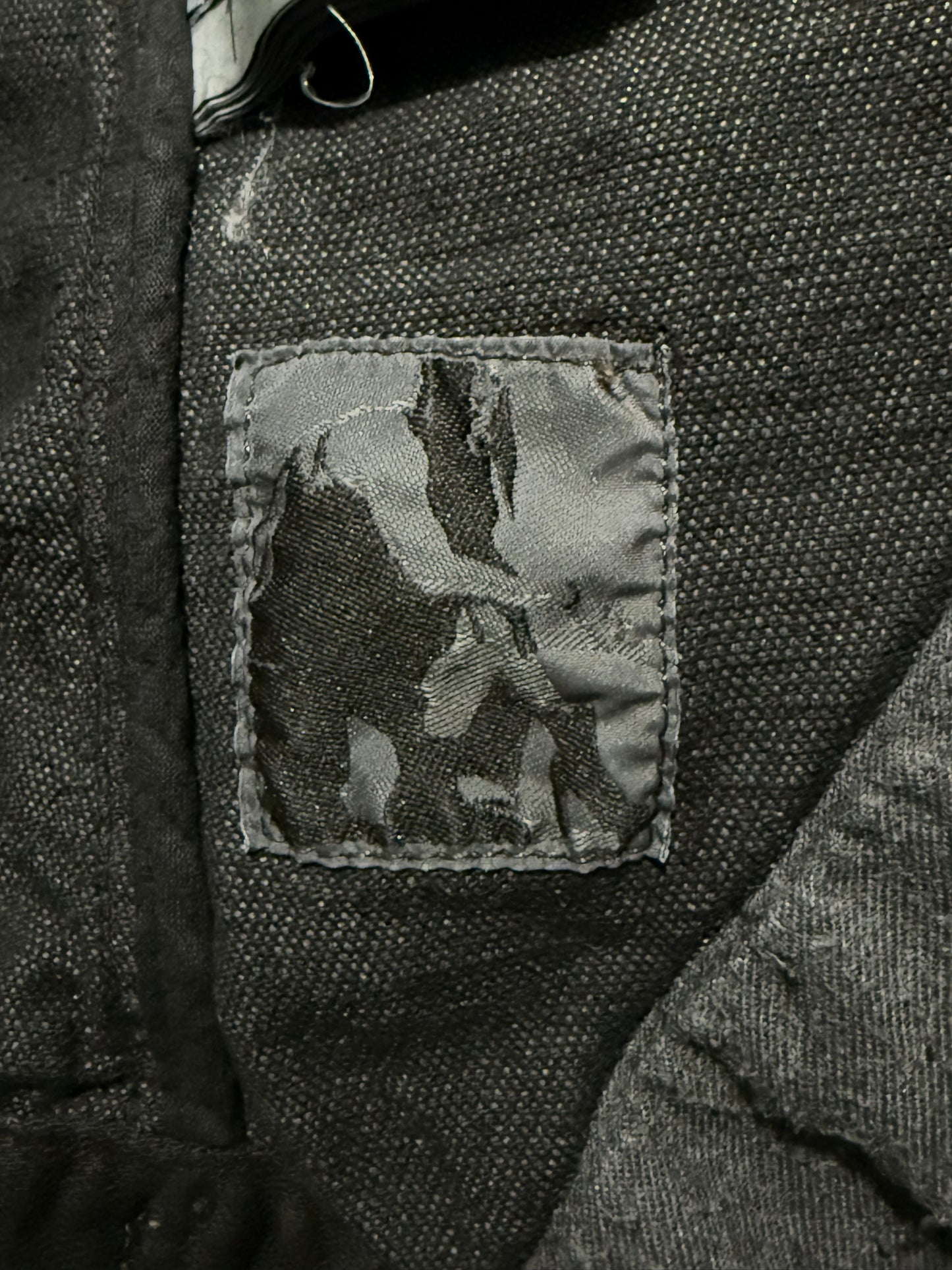 Rick Owens Black Denim Vest