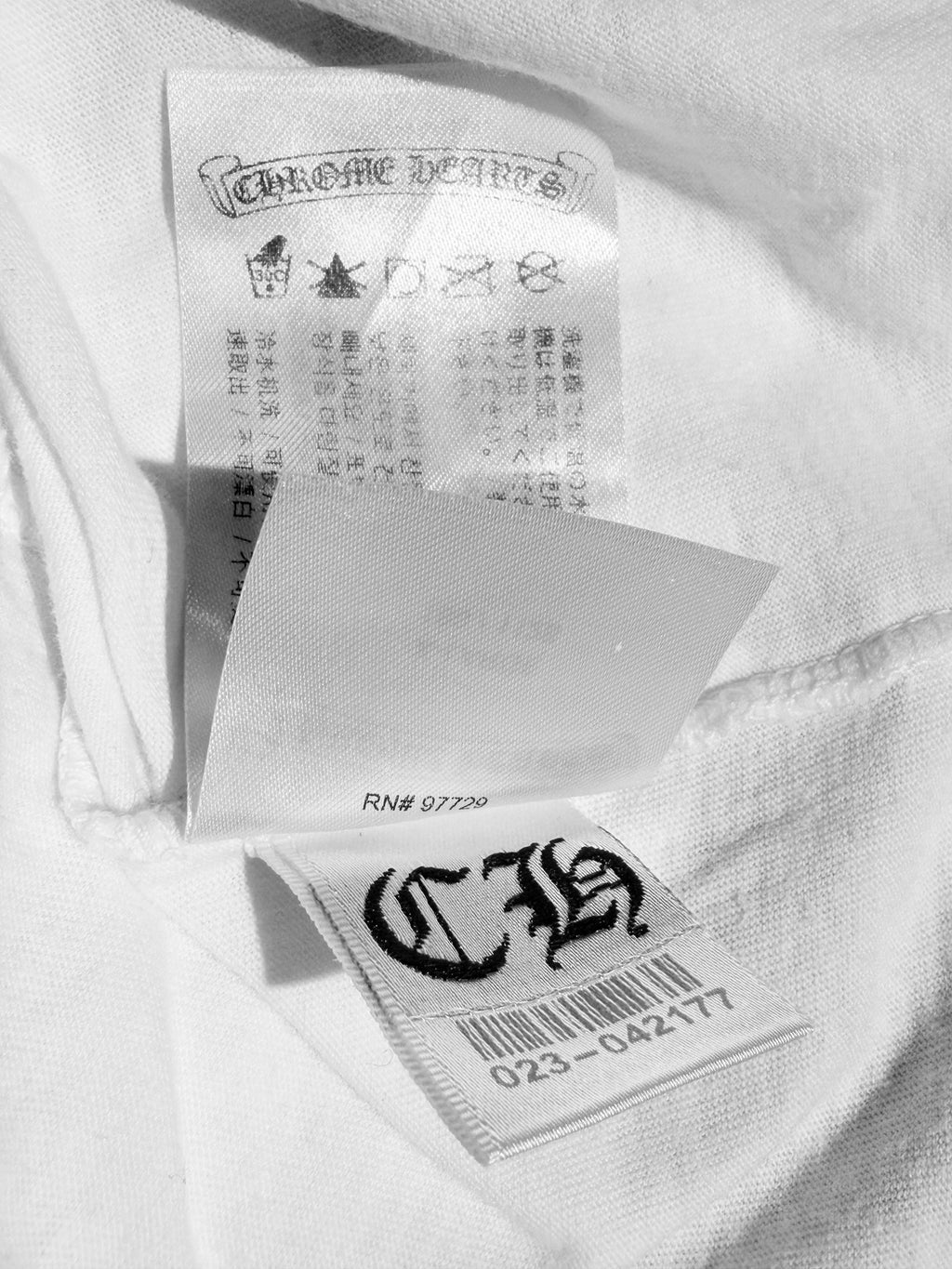 Chrome Hearts Neck Logo White Pocket Tee