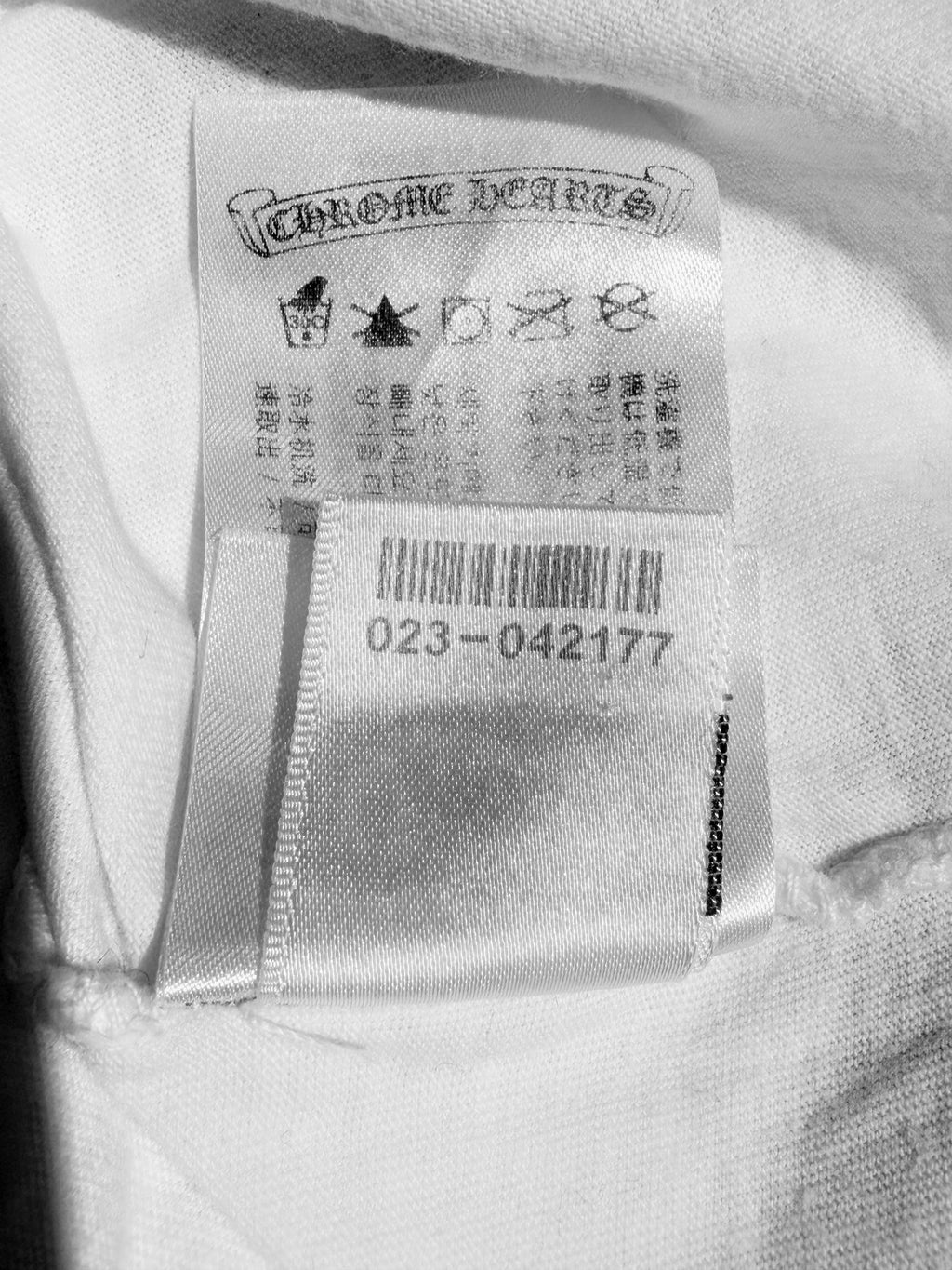 Chrome Hearts Neck Logo White Pocket Tee