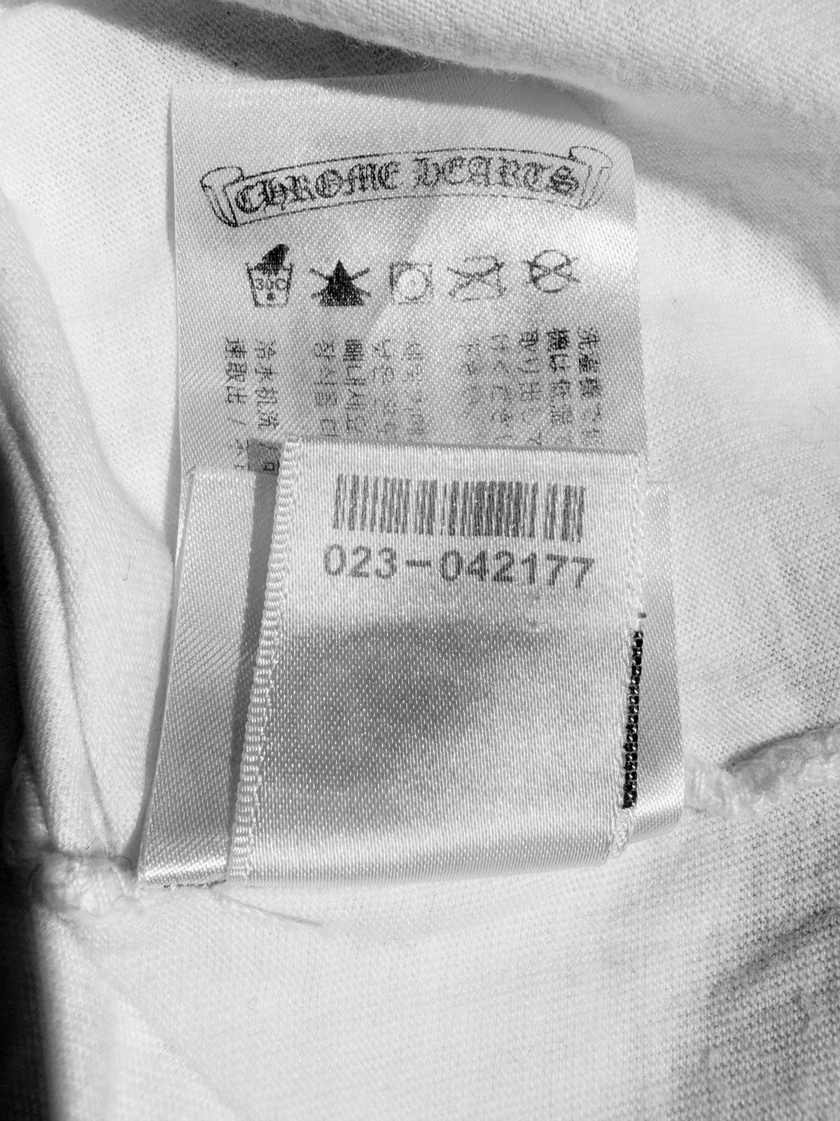 Chrome Hearts Neck Logo White Pocket Tee