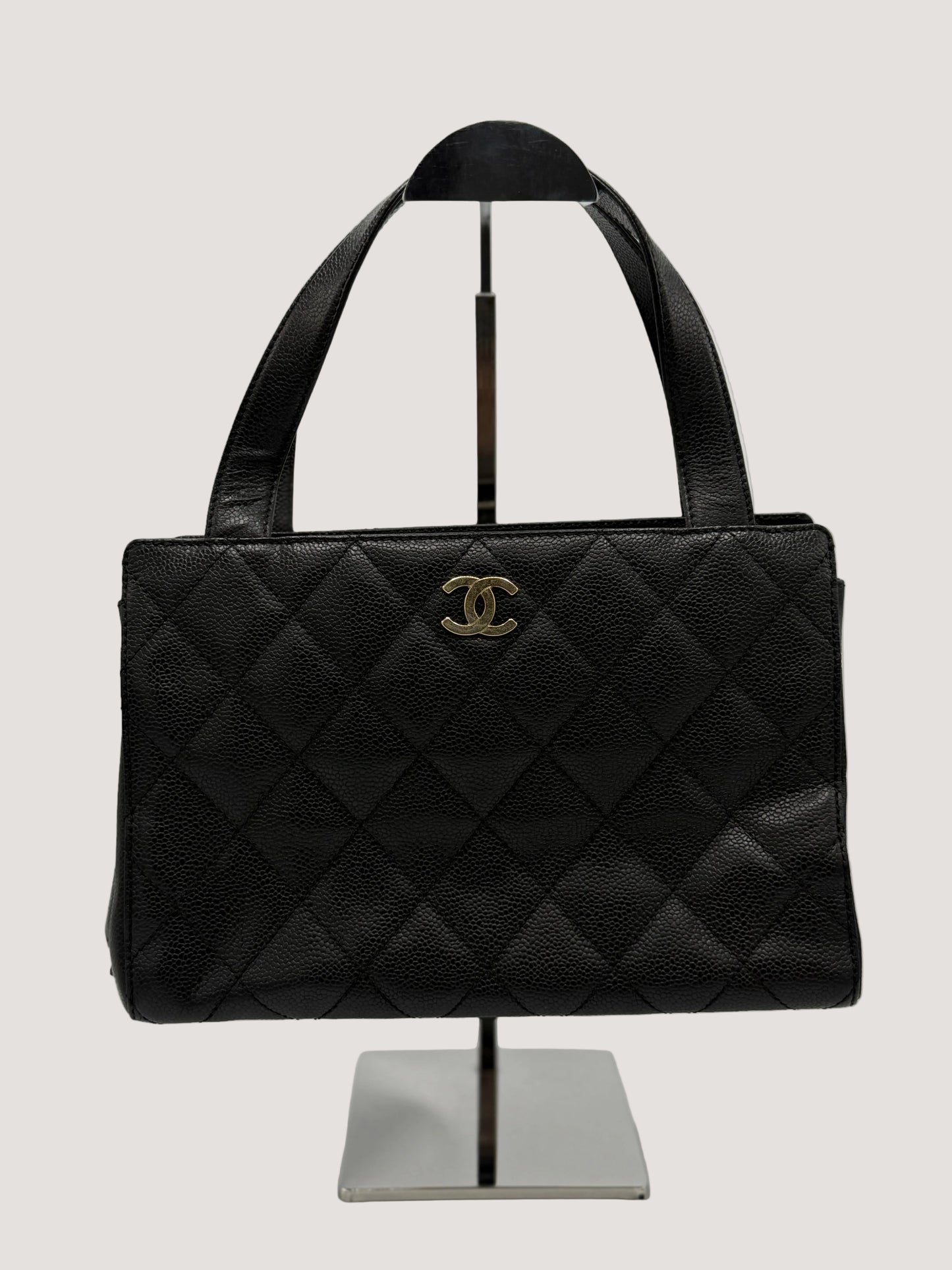 Vintage Chanel Coco Quilted Caviar GHW Handbag