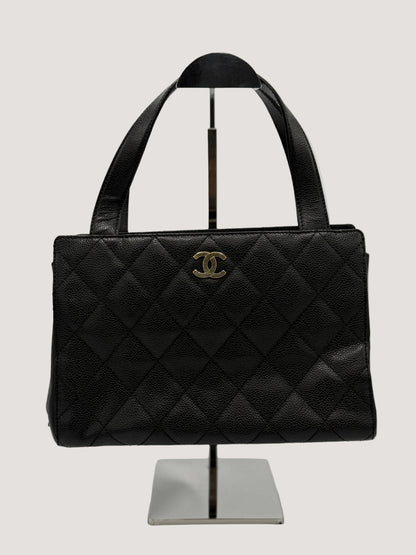 Vintage Chanel Coco Quilted Caviar GHW Handbag