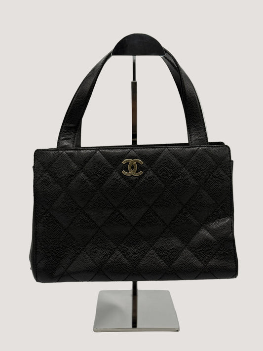 Vintage Chanel Coco Quilted Caviar GHW Handbag