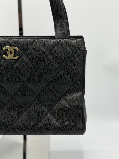 Vintage Chanel Coco Quilted Caviar GHW Handbag