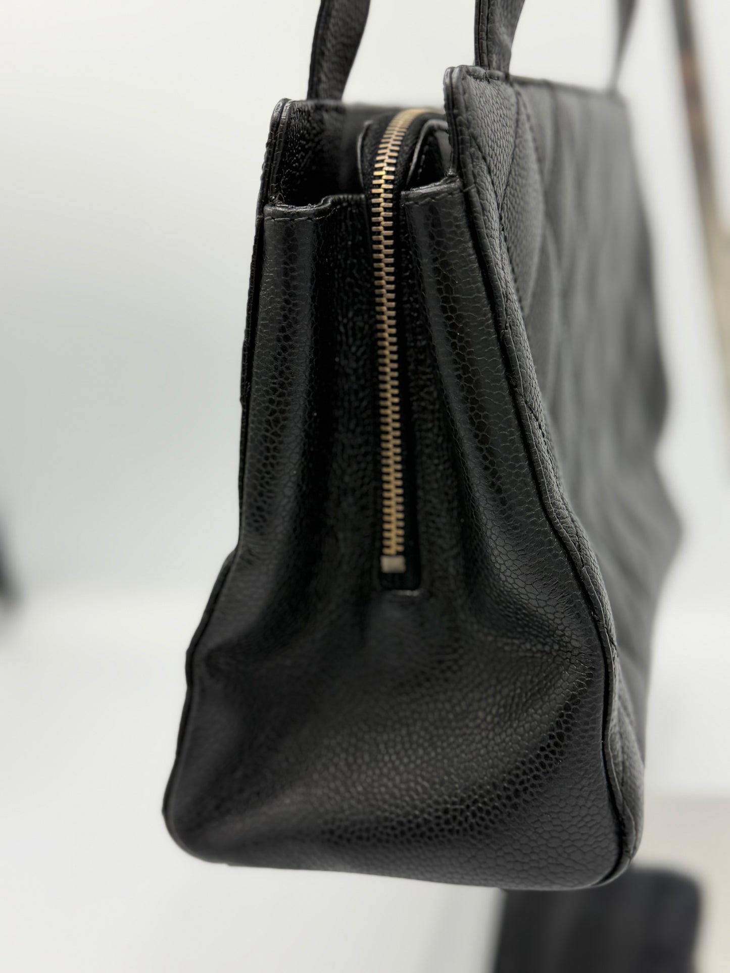 Vintage Chanel Coco Quilted Caviar GHW Handbag