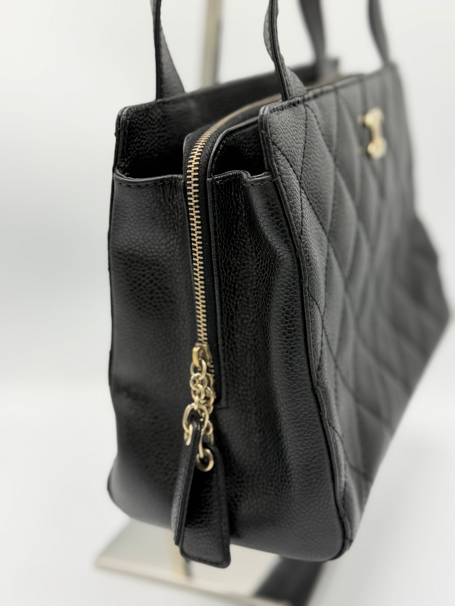 Vintage Chanel Coco Quilted Caviar GHW Handbag