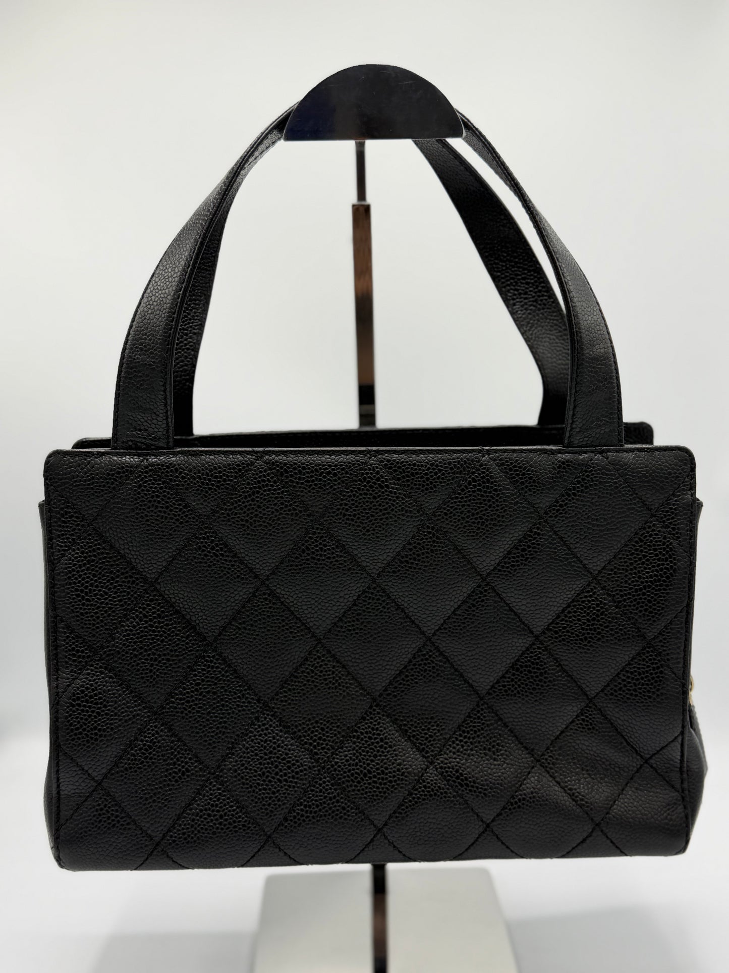 Vintage Chanel Coco Quilted Caviar GHW Handbag