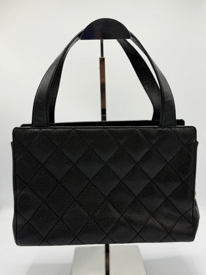 Vintage Chanel Coco Quilted Caviar GHW Handbag