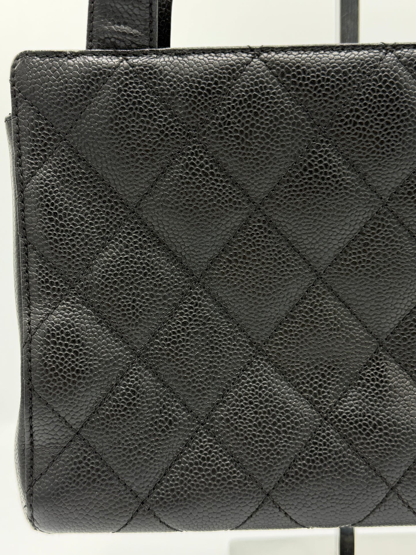 Vintage Chanel Coco Quilted Caviar GHW Handbag