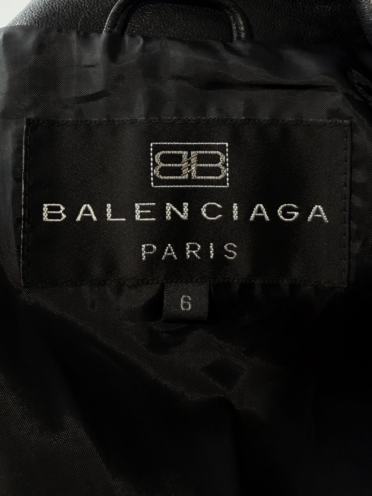 1997 Balencaiga by Nicolas Ghesquière Leather Jacket