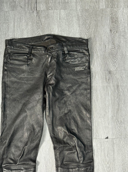 UNDERCOVER ISM 14SS Lamb Leather Pants