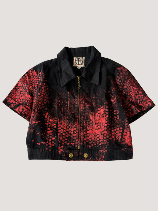 Archive Jean Paul Gaultier Painted Bubble Wrap Crop Jacket