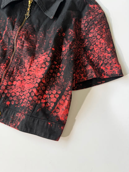 Archive Jean Paul Gaultier Painted Bubble Wrap Crop Jacket