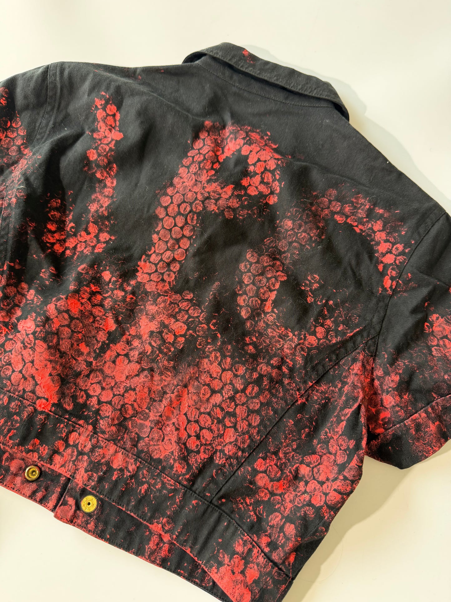 Archive Jean Paul Gaultier Painted Bubble Wrap Crop Jacket