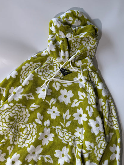 Prada S/S22 Green Floral Print Hoodie