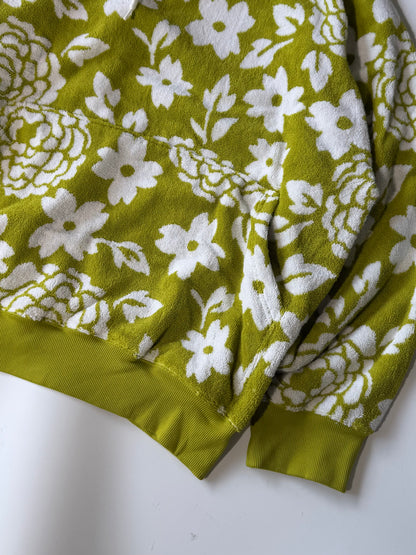 Prada S/S22 Green Floral Print Hoodie