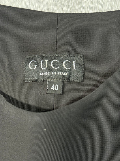 SS1996 Gucci by Tom Ford Silk Black Top
