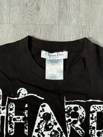Christian Dior Boutique Hardcore Dior Sequin Black Tank Top