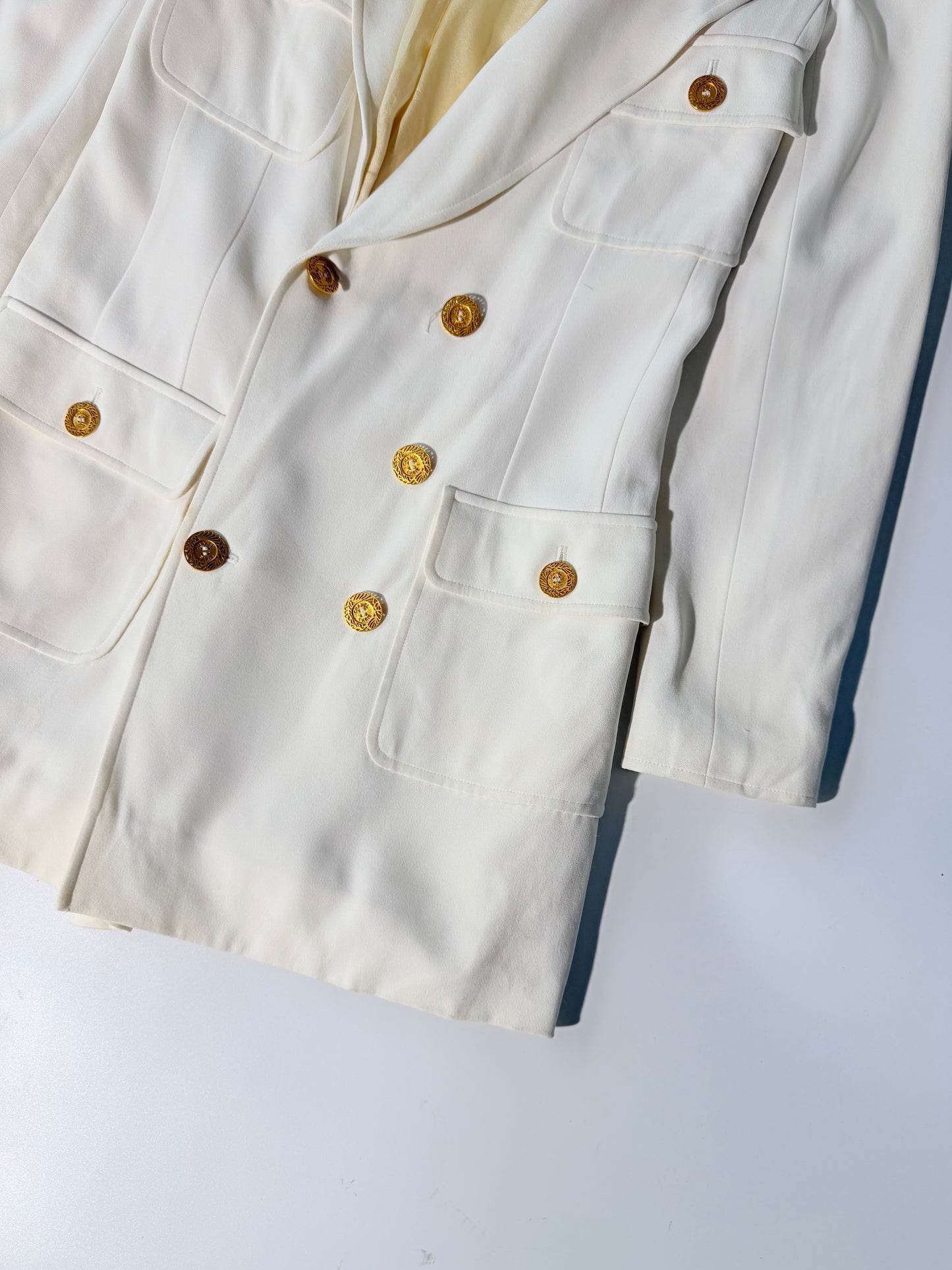 1990’s Chanel Boutique Viscose Double-Breasted Jacket
