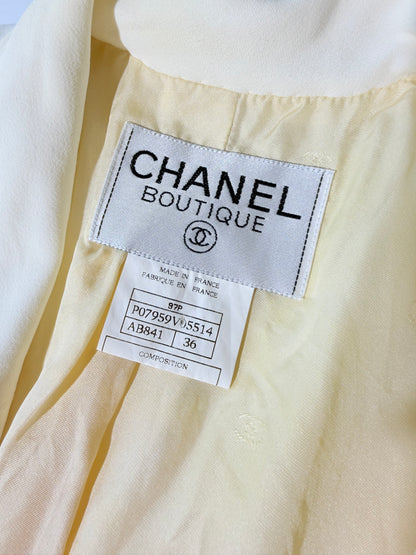 1990’s Chanel Boutique Viscose Double-Breasted Jacket