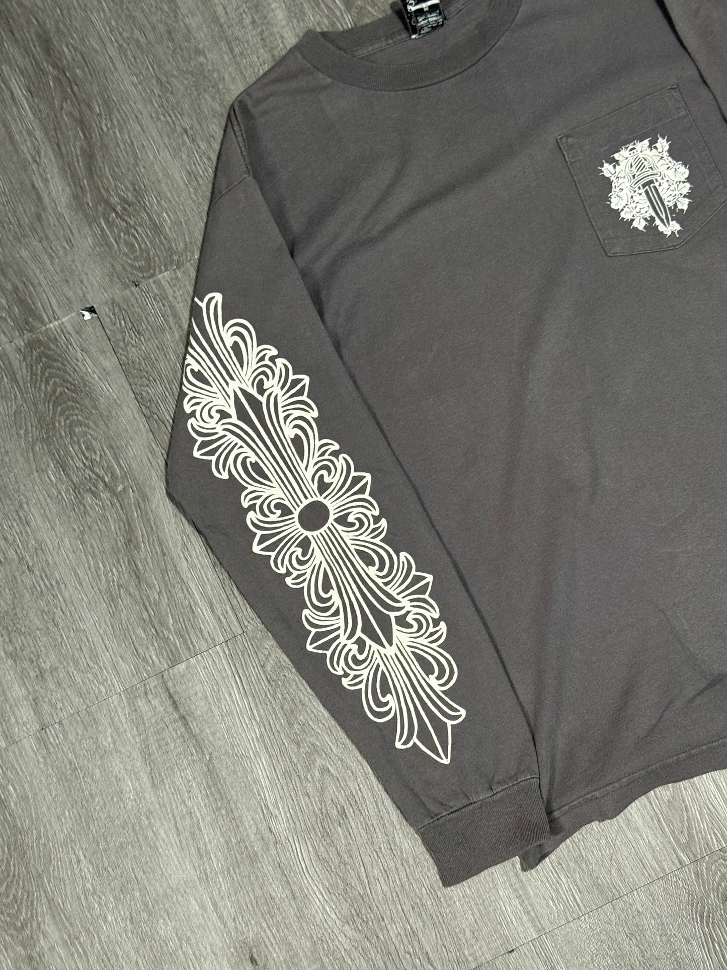 Rare Chrome Hearts Vintage Dagger Floral Long Sleeve