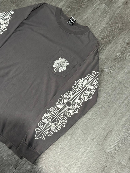 Rare Chrome Hearts Vintage Dagger Floral Long Sleeve