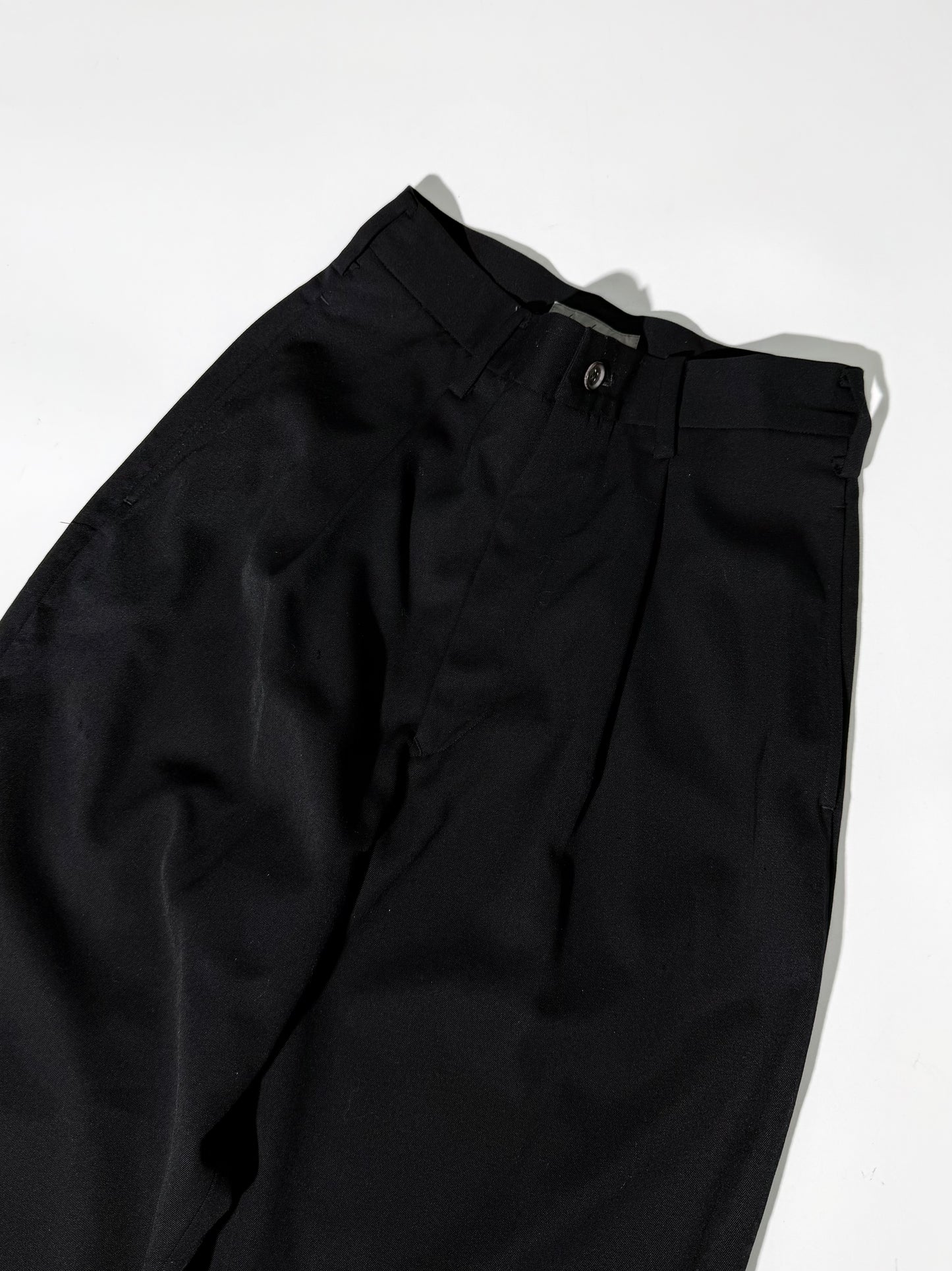 Yohji Yamamoto Black High Waisted Trousers