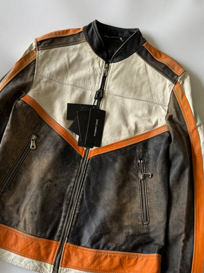 2000’s Dolce & Gabbana Orange Biker Jacket
