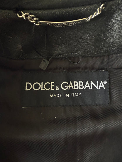 2000’s Dolce & Gabbana Orange Biker Jacket