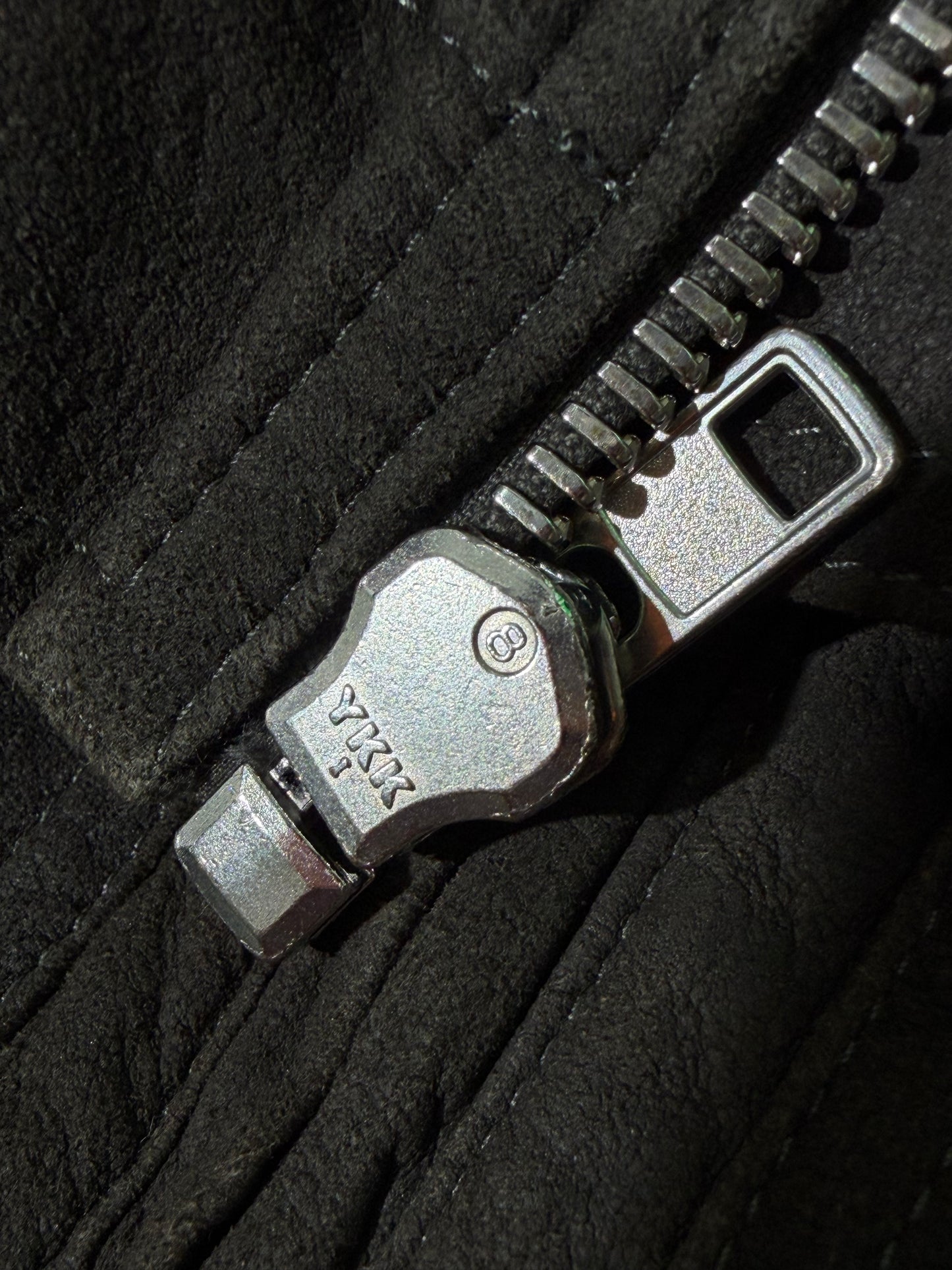 Rick Owens Dark Dust Racer Leather Jacket