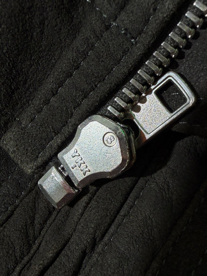 Rick Owens Dark Dust Racer Leather Jacket