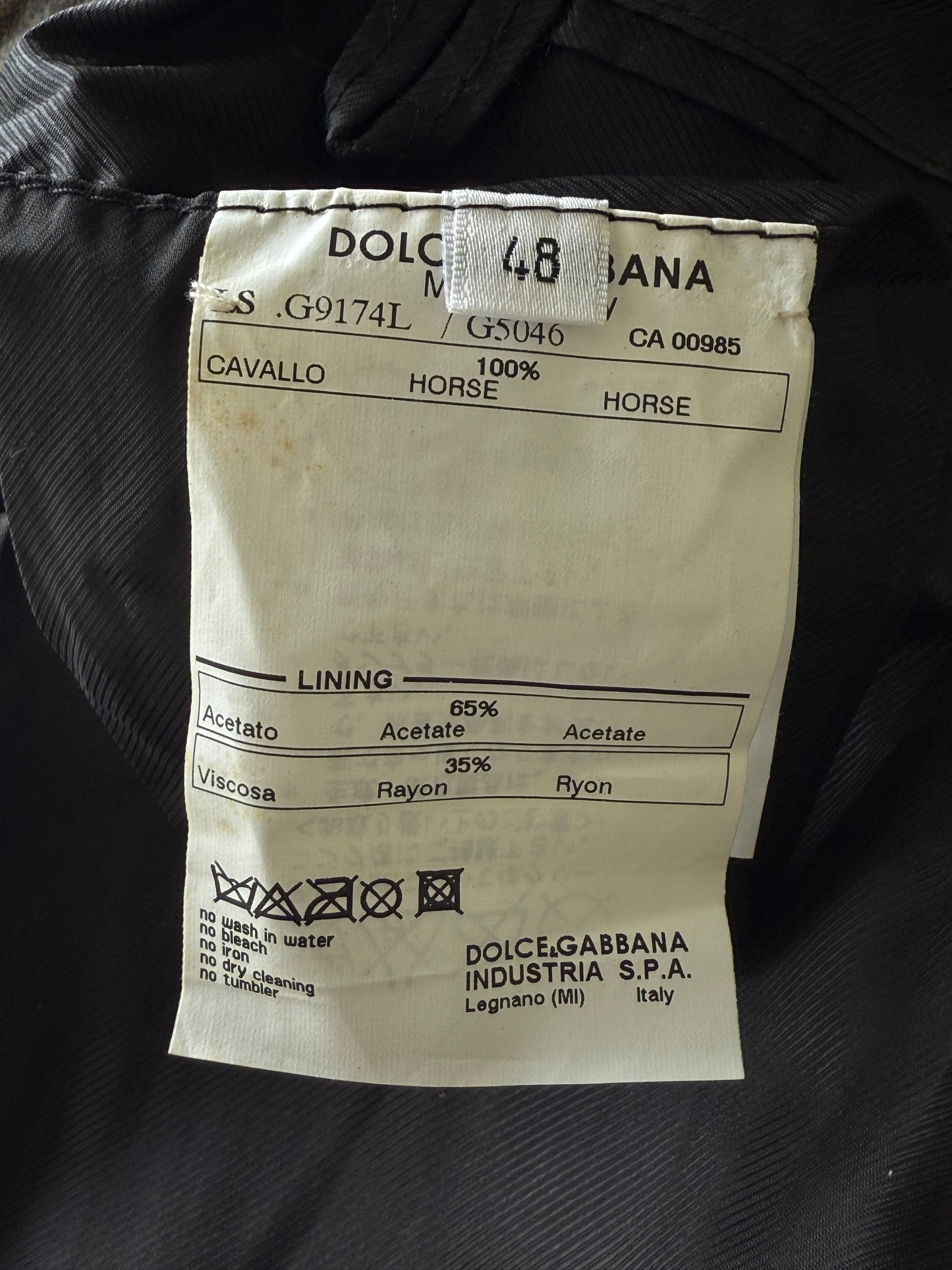 2000’s Dolce & Gabbana Orange Biker Jacket