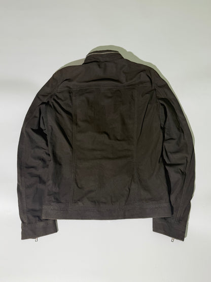 Rick Owens Dark Dust Racer Leather Jacket