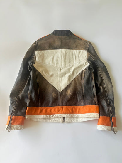 2000’s Dolce & Gabbana Orange Biker Jacket