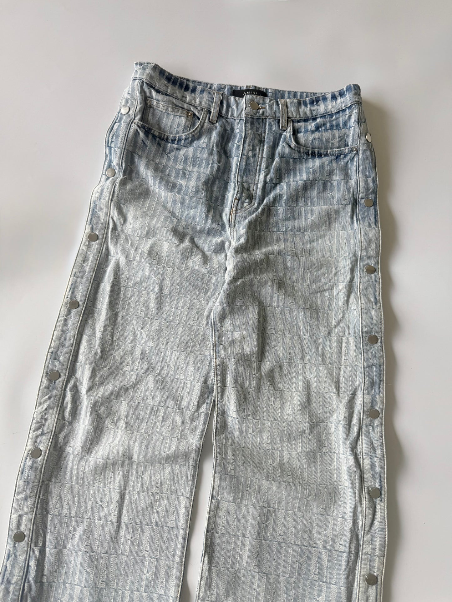 Amiri Jacquard Snap-Off Jeans