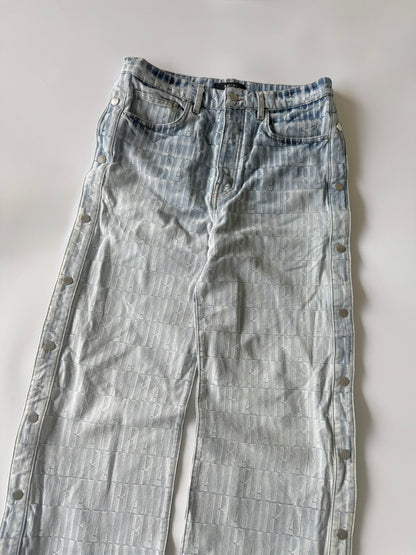 Amiri Jacquard Snap-Off Jeans