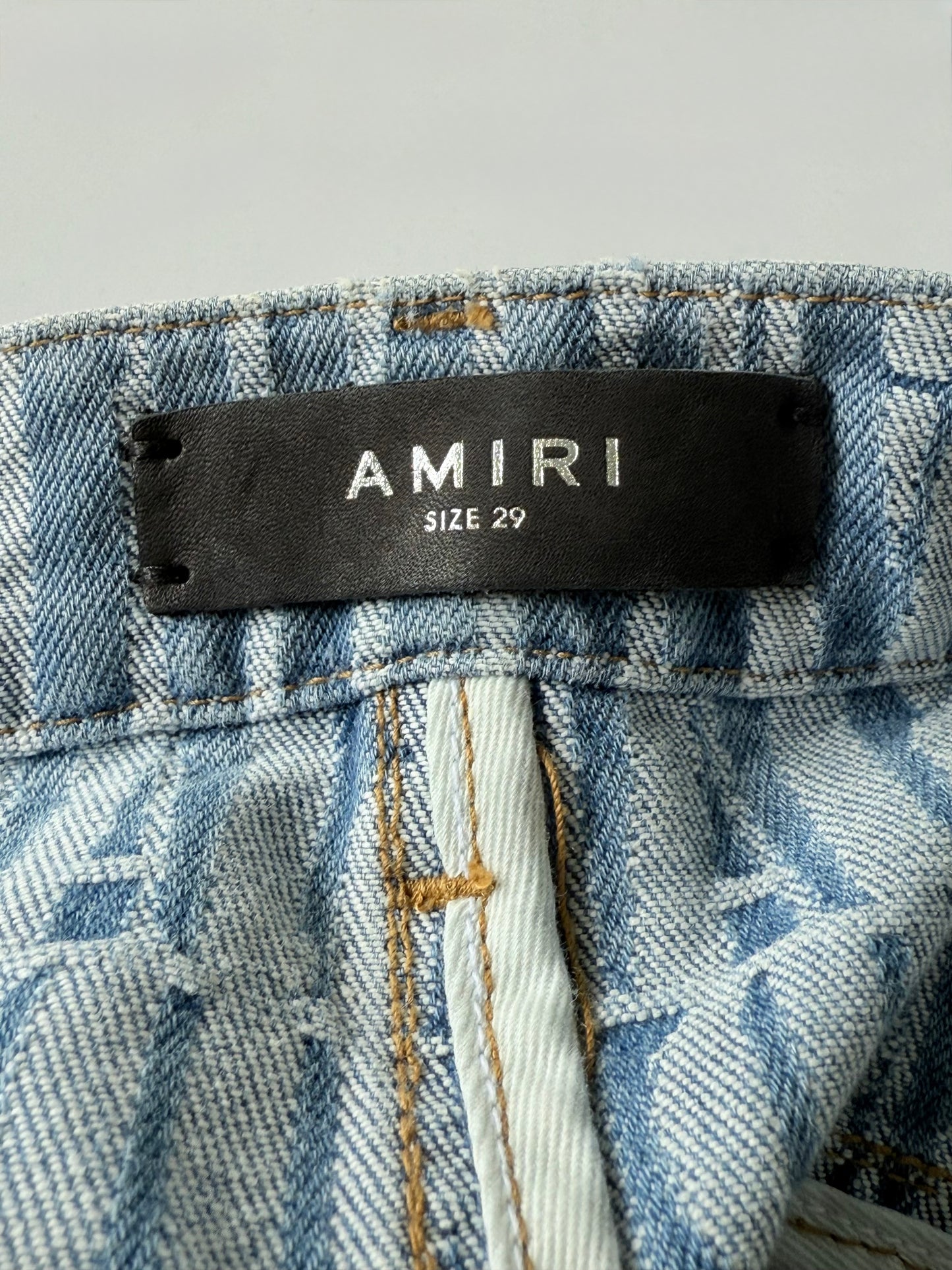 Amiri Jacquard Snap-Off Jeans