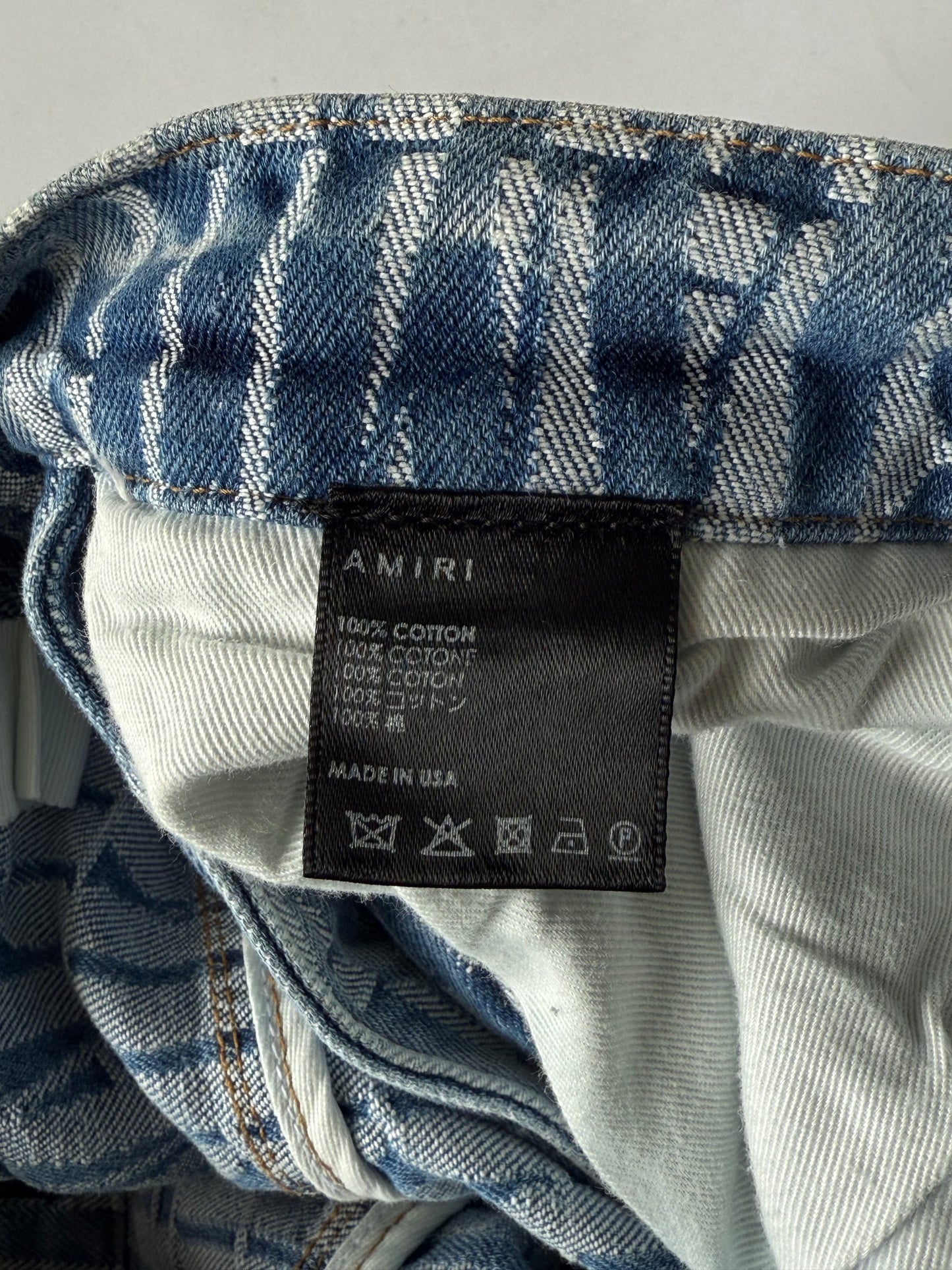 Amiri Jacquard Snap-Off Jeans
