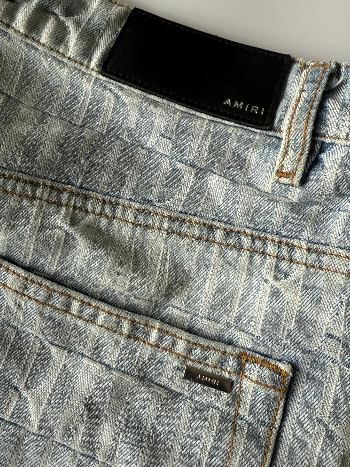 Amiri Jacquard Snap-Off Jeans