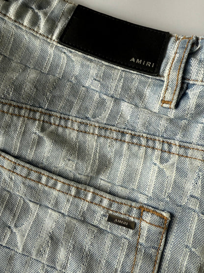 Amiri Jacquard Snap-Off Jeans