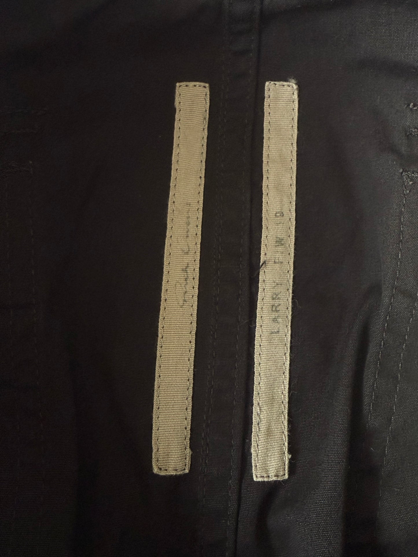 Rick Owens Black Cargo Pants